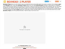 Tablet Screenshot of boxhead2player.net